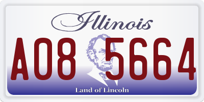 IL license plate A085664