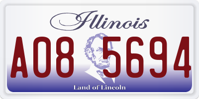 IL license plate A085694