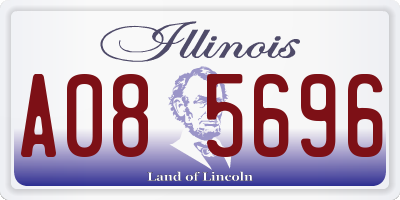 IL license plate A085696
