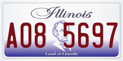 IL license plate A085697