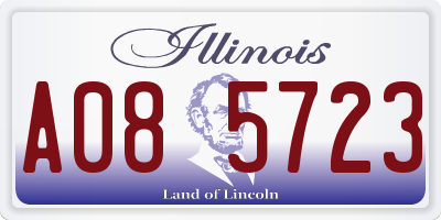IL license plate A085723