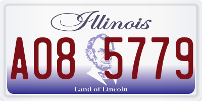 IL license plate A085779