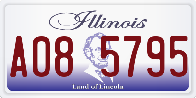 IL license plate A085795