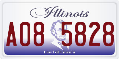 IL license plate A085828