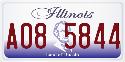 IL license plate A085844