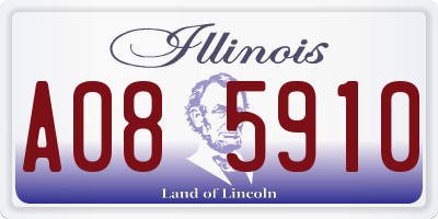 IL license plate A085910