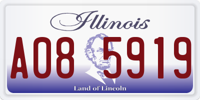 IL license plate A085919
