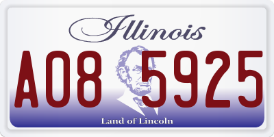 IL license plate A085925