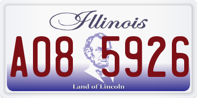 IL license plate A085926