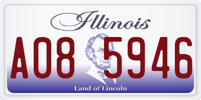 IL license plate A085946