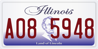 IL license plate A085948