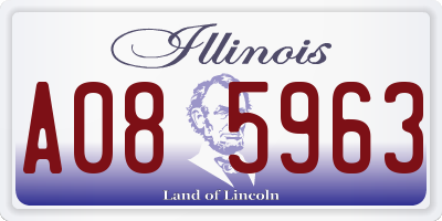 IL license plate A085963