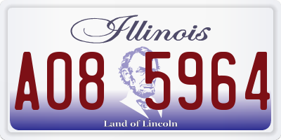 IL license plate A085964