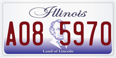 IL license plate A085970