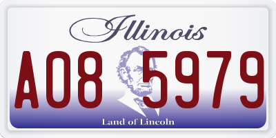 IL license plate A085979