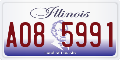IL license plate A085991