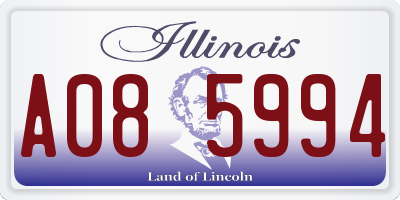 IL license plate A085994