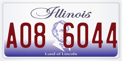 IL license plate A086044