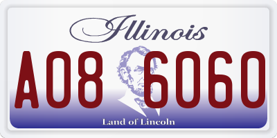 IL license plate A086060