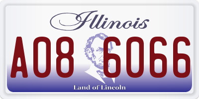IL license plate A086066