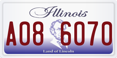 IL license plate A086070
