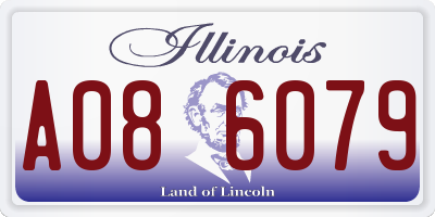 IL license plate A086079