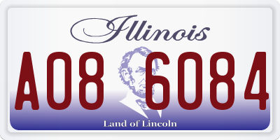 IL license plate A086084