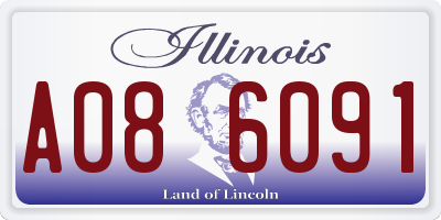 IL license plate A086091