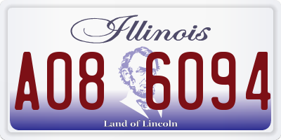 IL license plate A086094