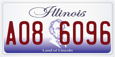 IL license plate A086096