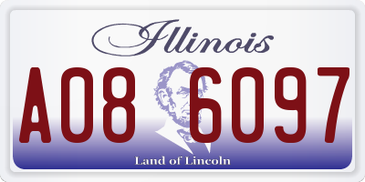 IL license plate A086097