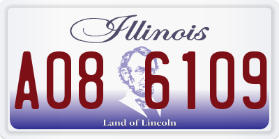 IL license plate A086109