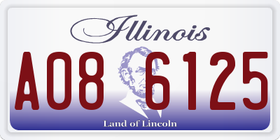 IL license plate A086125