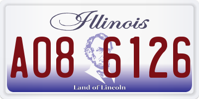 IL license plate A086126