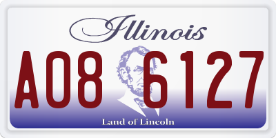 IL license plate A086127