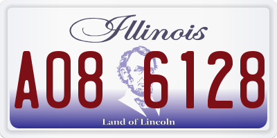 IL license plate A086128