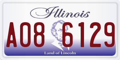 IL license plate A086129