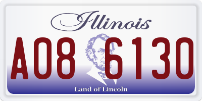 IL license plate A086130