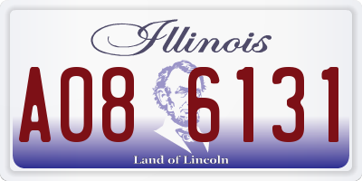 IL license plate A086131