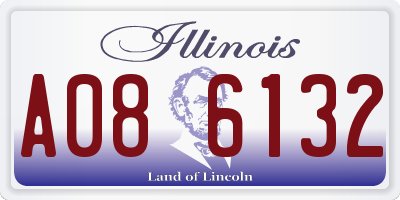IL license plate A086132