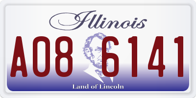 IL license plate A086141