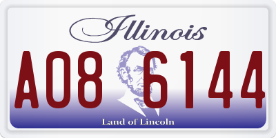 IL license plate A086144