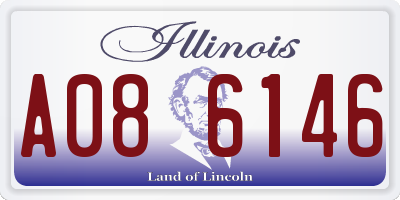 IL license plate A086146