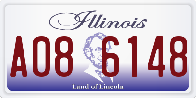 IL license plate A086148