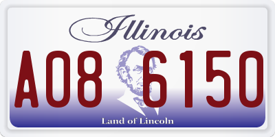 IL license plate A086150