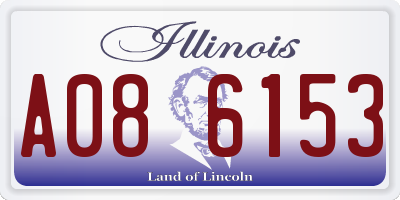 IL license plate A086153