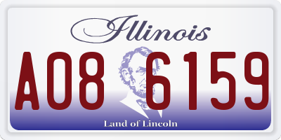 IL license plate A086159