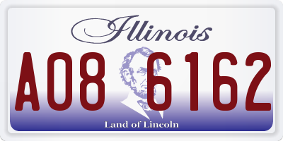IL license plate A086162