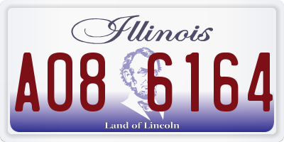 IL license plate A086164