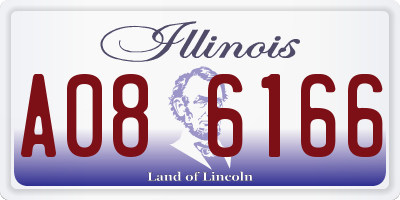 IL license plate A086166